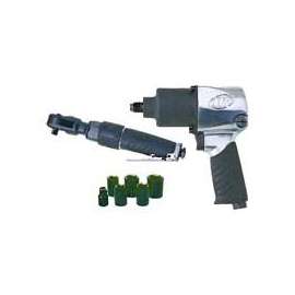 Ingersoll Rand Edge Series 2317G Air Impact Wrench Kit, 1/4 in Air Inlet, 1/2, 3/8 in Drive