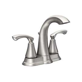 Moen Tiffin WS84876SRN Bathroom Faucet, 2-Faucet Handle, 5-5/8 in H Spout, Metal, Brushed Nickel