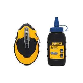 DeWALT DWHT47373L/47143 Chalk Reel Kit, 4 oz Chalk, 100 ft L Line, Red Line