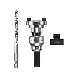 Bosch HSA-HS Universal Arbor with Pilot Bit, 3/8 in Shank, Steel