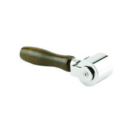 Prime-Line Flat Edge Rolling Tool, 2 in W x 11-1/4 in D, 2 in Dia Steel Roller, Wood Handle