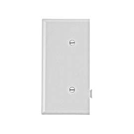 Eaton Cooper Wiring STE14W Wallplate, 1-Gang, Polycarbonate, White