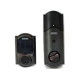 Schlage BE469NX CAM 716 Touchscreen Electronic Deadbolt, 1 Grade, Aged Bronze