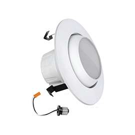 Feit Electric LEDG2R4ADJ/830 Dimmable Retrofit Kit, Aluminum, For 4 Recessed Can