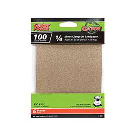 Gator 5032 Sanding Sheet, 100-Grit, Medium, Aluminum Oxide, 5-1/2 in L