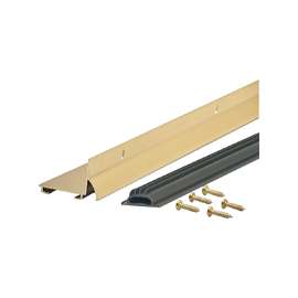M-D DB001 Series 81919 Door Bottom with Drip Cap, 36 in L, 1-1/4 in W, Aluminum