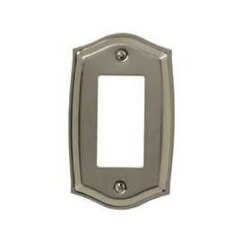Amerelle 76RN Rectangular Wallplate, 1-Gang, Brass