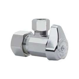 BrassCraft G2CR19X CD Stop Valve, 1/2 x 3/8 in Compression, Brass, Chrome