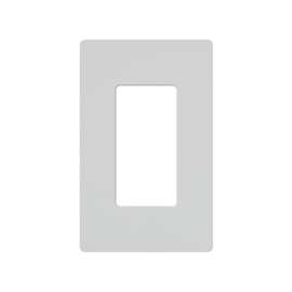 Lutron CW-1-WH Rectangular Wallplate, 1-Gang, Plastic, White