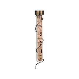 TAYLOR 484BZN Rain Gauge, 5 in Measuring, Aluminum/Glass, Bronze