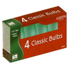 HW 4PK C9 GRN Cera Bulb