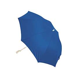 Rio Brands Clamp-On Sun Screening Umbrella, 4 Ft H, Blue Rugged Polyester Fabric