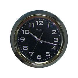 Westclox 36001A Wall Clock, Round, Analog, Silver Frame
