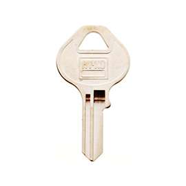 Hy-Ko 11010M13 Key Blank, Brass, Nickel Plated