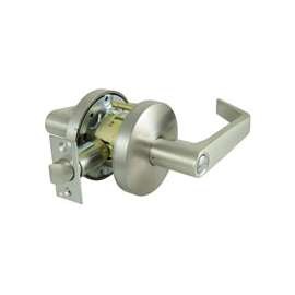 ProSource Privacy Cylindrical Lever, Left Hand/Right Hand Grip, Stainless Steel