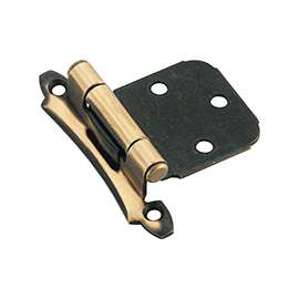 Amerock BPR3429AE Cabinet Hinge, Steel, Antique Brass