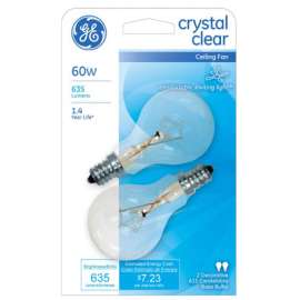 GE2PK 60W CLR Fan Bulb