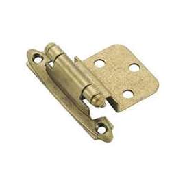 Amerock BPR3428BB Cabinet Hinge, Steel, Burnished Brass