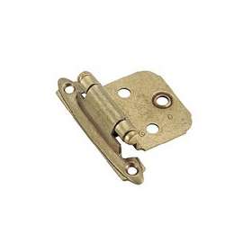 Amerock BP3429BB/BPR3429B Cabinet Hinge, Steel, Burnished Brass