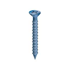 COBRA ANCHORS 633J Flat Head Concrete Screw, 1/4 in Thread, 2 in Drive