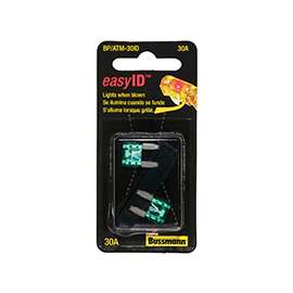 Bussman BP/ATM-30ID Blade Fuse, 30 A, 1 kA IR