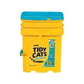 Tidy Cats Instant Action 7023010785 Cat Litter, 35 lb Capacity, Gray/Tan