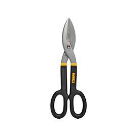 DeWALT DWHT70287 Tinner Snip, Steel Blade, Black/Yellow Handle, 12 in OAL
