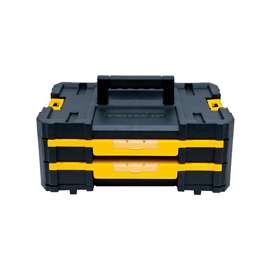 DeWALT TSTAK IV DWST17804 Double Shallow Drawer, 16.5 lb Storage, 2-Drawer, Padded Handle, Plastic