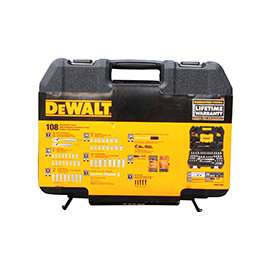 DeWALT DWMT73801 Mechanic's Tool Set, Polished Chrome Vanadium, 108-Piece