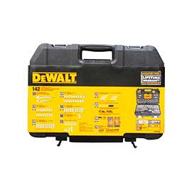 DeWALT DWMT73802 Mechanic's Tool Set, Polished Chrome Vanadium, 142-Piece