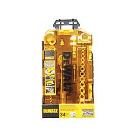 DeWALT DWMT73804 Socket Set, Polished Chrome Vanadium, 34-Piece