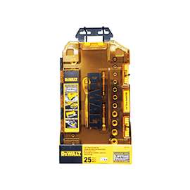 DeWALT DWMT73805 Socket Set, Polished Chrome Vanadium, 25-Piece