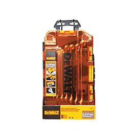 DeWALT DWMT73810 Combination Wrench Set, Polished Chrome, 8-Piece