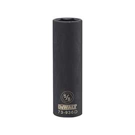 DeWALT DWMT73936OSP Impact Socket, 1/2 in Drive, 5/8 in Socket, 6-Point, Black Oxide
