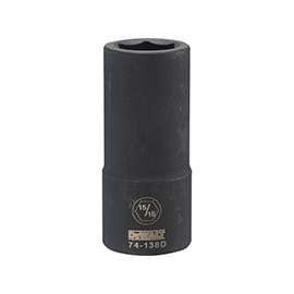 DeWALT DWMT74138OSP Impact Socket, 3/4 in Drive, 15/16 in Socket, 6-Point, Black Oxide