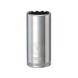 DeWALT DWMT74142OSP Drive Socket, SAE Measuring, 3/8 in Drive, 12-Point, 3/4 in Socket, Vanadium Steel
