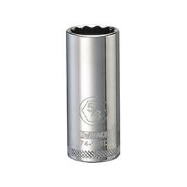 DeWALT DWMT74145OSP Drive Socket, SAE Measuring, 3/8 in Drive, 12-Point, 5/8 in Socket, Vanadium Steel