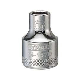DeWALT DWMT74187OSP Hand Socket, SAE Measuring, 3/8 in Drive, 12-Point, 1/4 in Socket, Vanadium Steel