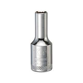 DeWALT DWMT74191OSP Drive Socket, SAE Measuring, 3/8 in Drive, 12-Point, 1/4 in Socket, Vanadium Steel