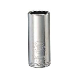 DeWALT DWMT74508OSP Drive Socket, Metric Measuring, 3/8 in Drive, 12-Point, 16 mm Socket, Vanadium Steel