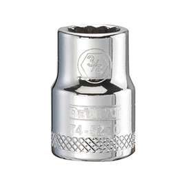 DeWALT DWMT74527OSP Hand Socket, SAE Measuring, 3/8 in Drive, 12-Point, 3/8 in Socket, Vanadium Steel