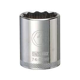 DeWALT DWMT74559OSP Drive Socket, 1/2 in Drive, 12-Point, 1 in Socket, Vanadium Steel