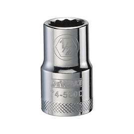DeWALT DWMT74560OSP Drive Socket, 1/2 in Drive, 12-Point, 1/2 in Socket, Vanadium Steel