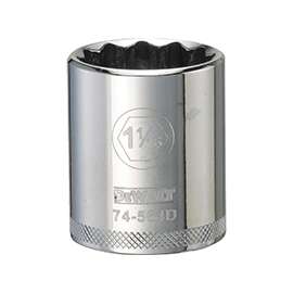 DeWALT DWMT74564OSP Drive Socket, 1/2 in Drive, 12-Point, 1-1/16 in Socket, Vanadium Steel