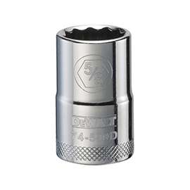 DeWALT DWMT74590OSP Fractional Drive Socket, 1/2 in Drive, 12-Point, 5/8 in Socket, Steel