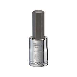 DeWALT DWMT74623OSP Fractional Hex Bit Socket, 3/8 in Tip, 3/8 in Drive, Polished Chrome Vanadium, 1-31/32 in OAL