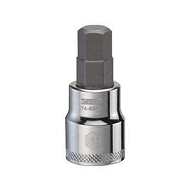 DeWALT DWMT74634OSP Fractional Hex Bit Socket, 7/16 in Tip, 3/8 in Drive, Polished Chrome Vanadium, 1-31/32 in OAL