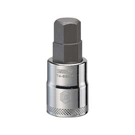 DeWALT DWMT74635OSP Fractional Hex Bit Socket, 1/2 in Tip, 3/8 in Drive, Polished Chrome Vanadium, 1-31/32 in OAL