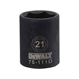DeWalt DWMT75111OSP Impact Socket, 1/2 in, 21 mm, 6 Point