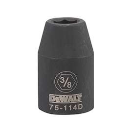 DeWalt DWMT75114OSP Impact Socket, 1/2 in, 3/8 in, 6 Point